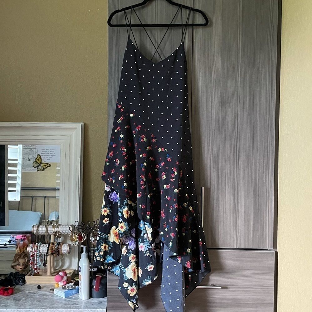 Few Moda Color-blocked Patterned Maxi Dress